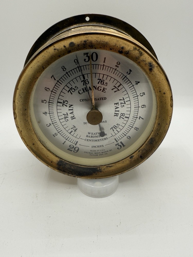 Seth Thomas Vintage Brass Barometer