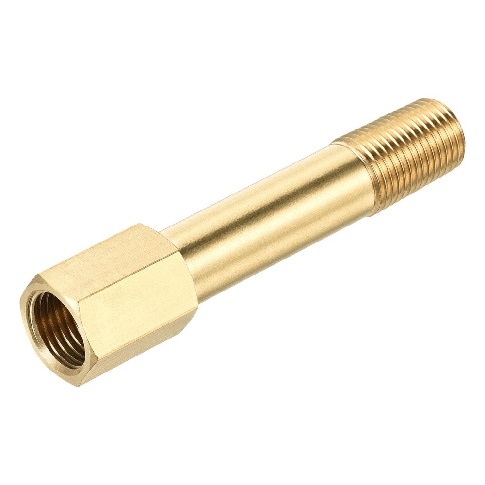 Brass Pipe Fitting G1/4  Adapter 75mm Extension Connector Hex Coupling