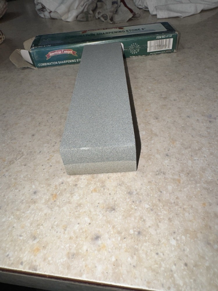 American Camper Vintage Combination Sharpening Stone 8”
