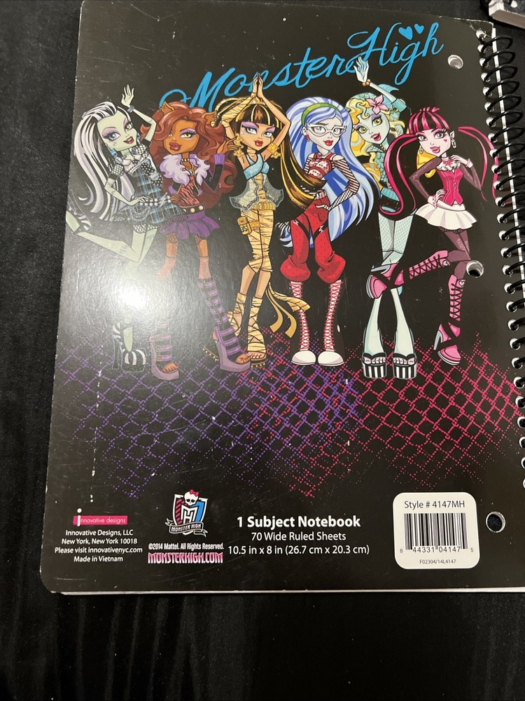 monster high notebook 70 Pages