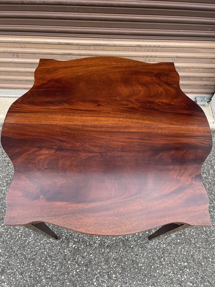 20th century French gate-leg console table with inlay