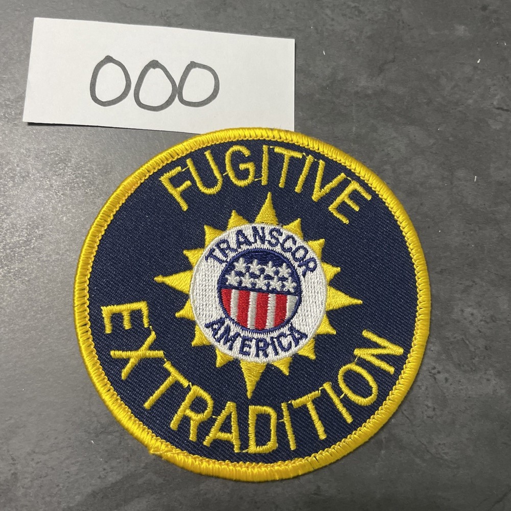 Transcor America Fugitive Extradition Patch -OOO