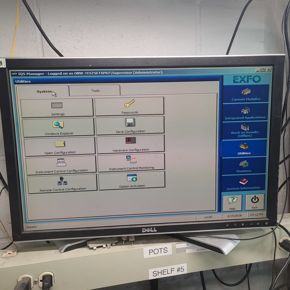 EXFO IQS-610P HS Integrated Qualification System with 4 modules