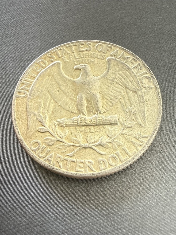 1964 P/1964 D 4 Silver Washington Quarters