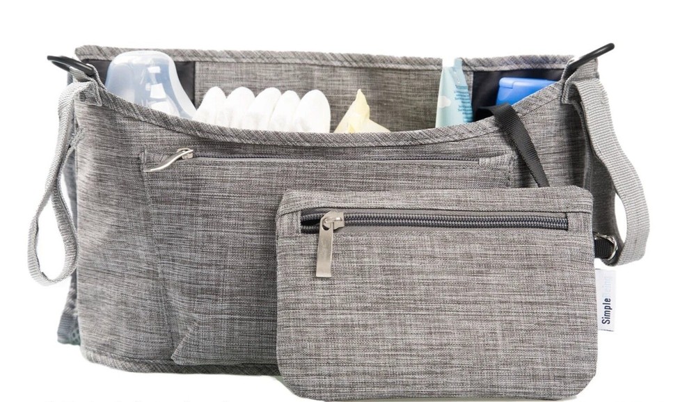 NWT SimpleBeing Gray Stroller Organizer Still In Packaging