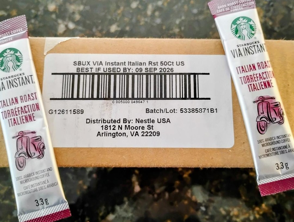 starbucks via instant coffee italian roast packets