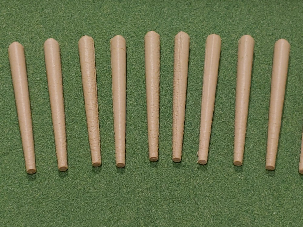 10 Baseball Bats for Bobbleheads - Various Colors