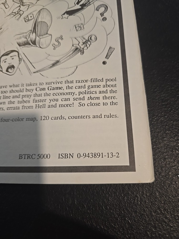 The Con Game - By Greg Porter 1989- Nos