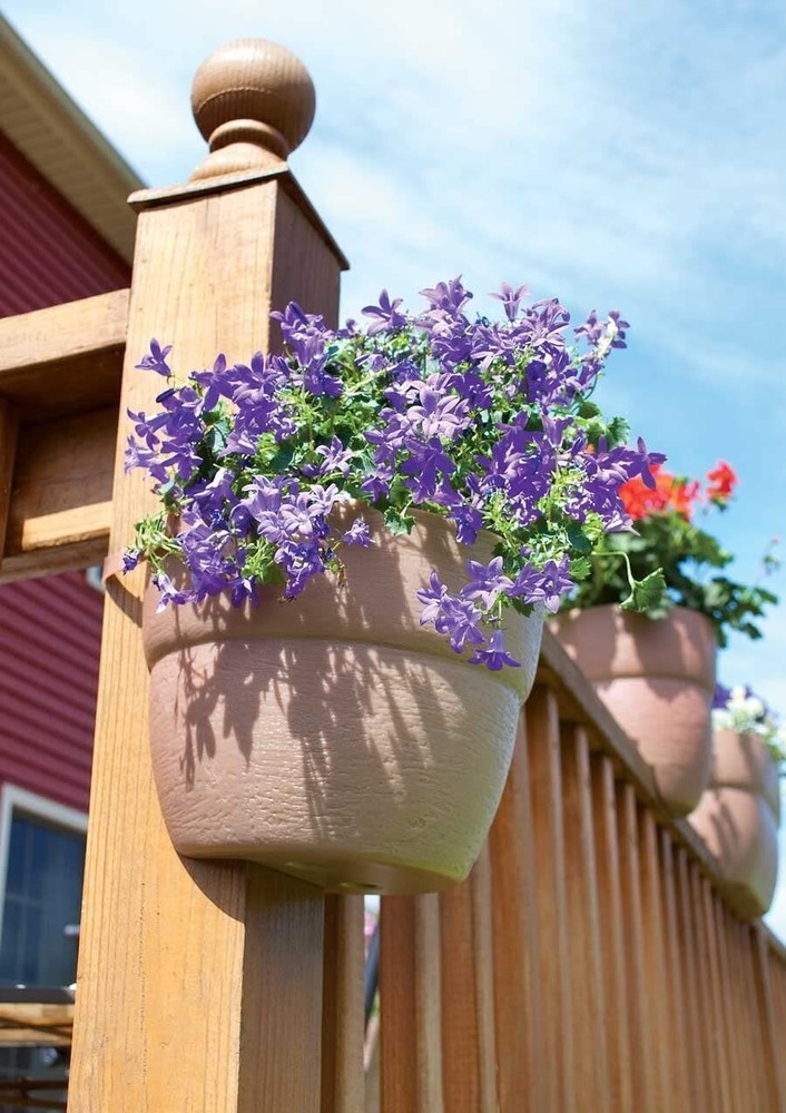 EMSCO Bloomers Post Planter – Both Permanent and Temporary Install. COLOR: SAND