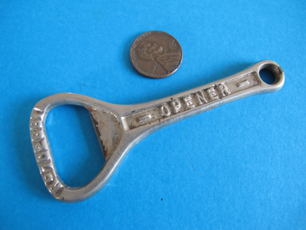 Chrome Crown Cork Advertising Bottle Opener