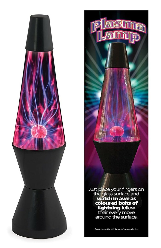 Plasma Lamp Lightening Effect Touch sensitive Glowing Room Light 14.5" Funtime