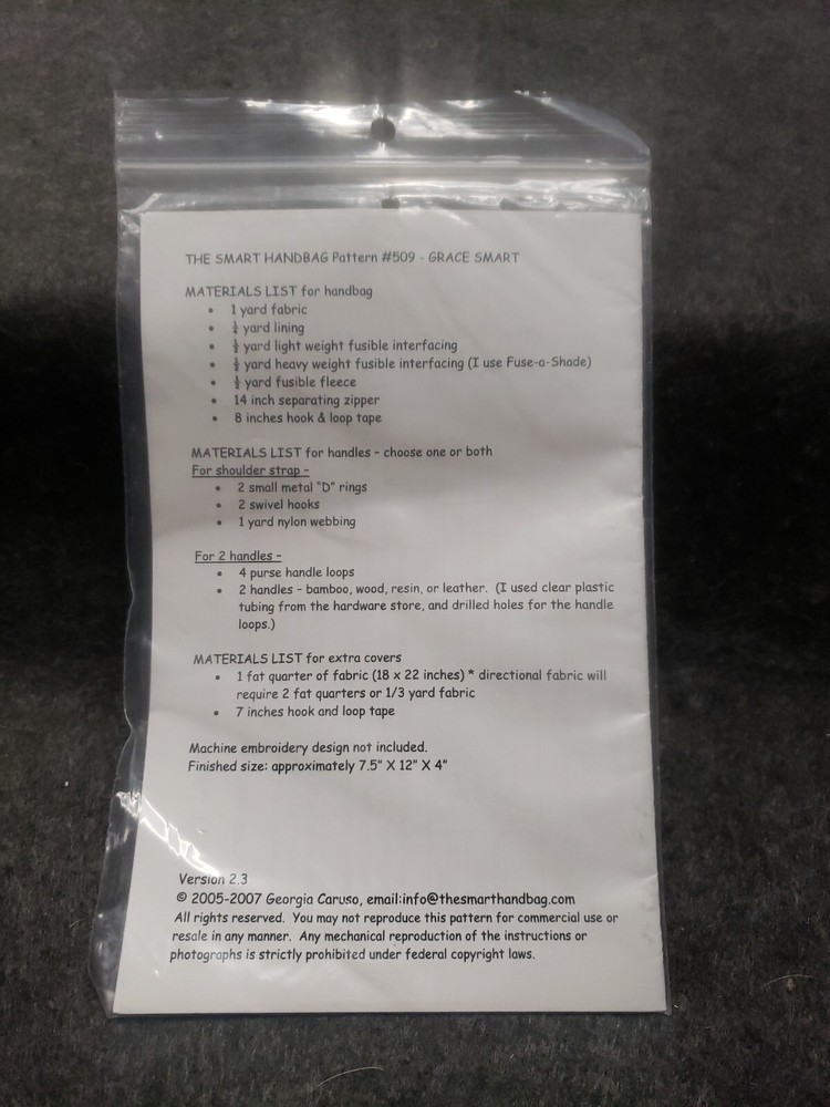 The Smart Handbag Sewing Pattern (C20B2)