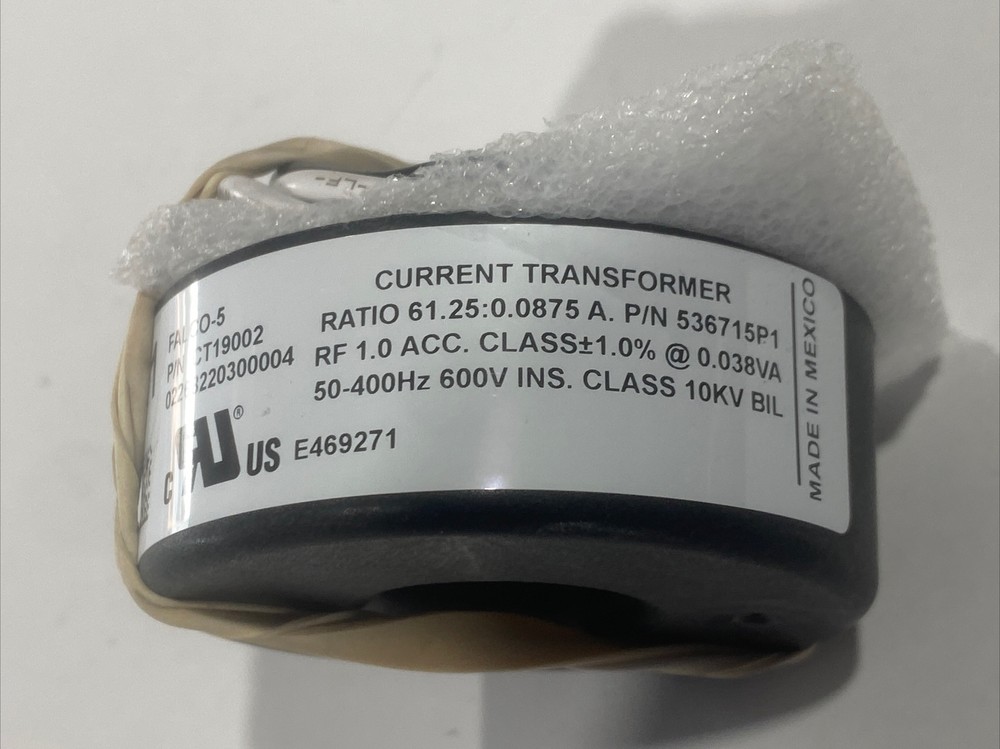 3-Pack Falco-5 Current Transformer Solid Core 10kV Full Wave ICT19002 New