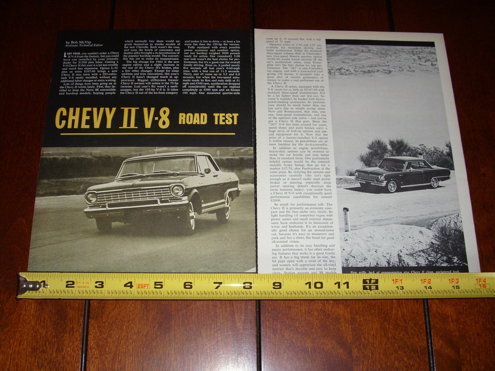 1964 CHEVROLET CHEVY II NOVA  ORIGINAL ARTICLE