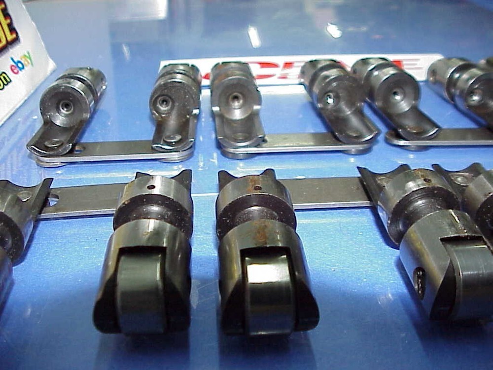 16 Crane Cutaway Solid Roller Lifters .842" Diameter 18° SB Chevy Intake Offset