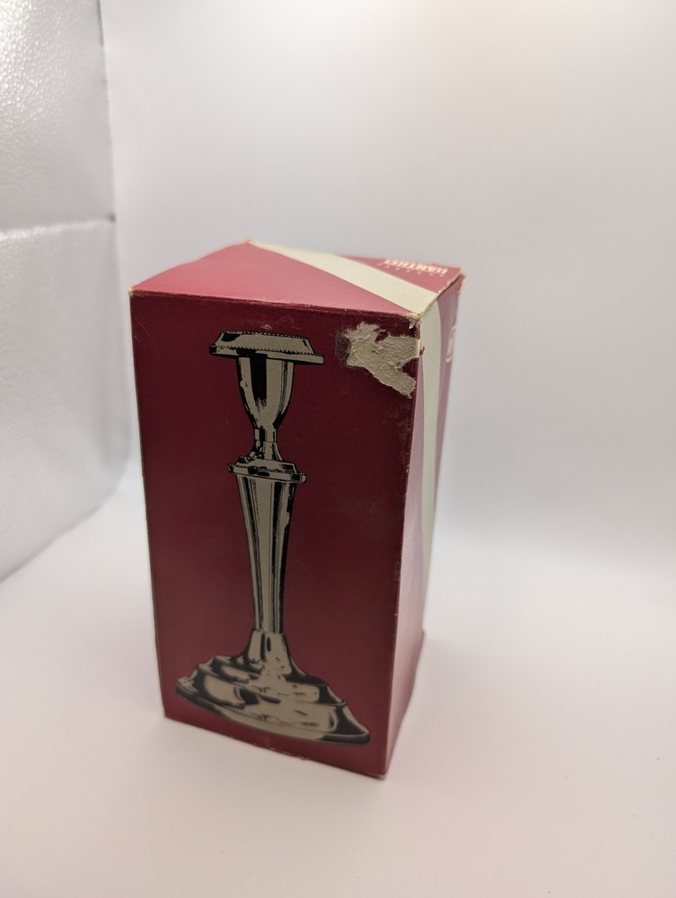 Ianthe Silver Plated Candlestick Lichfield Collection Ref 287 Boxed with Tag Eng