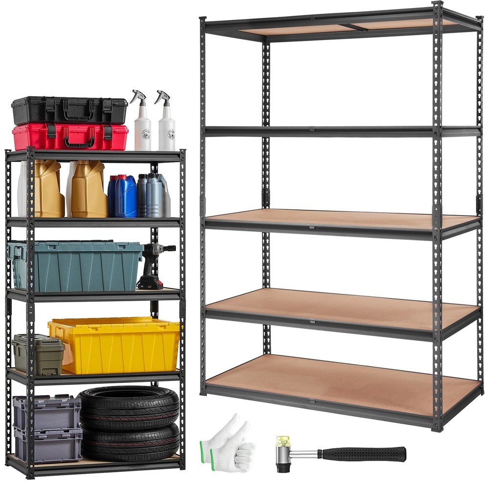 5-Tier Adjustable Shelf Rack Storage Heavy Duty 2000 lbs Capacity Rack Organizer