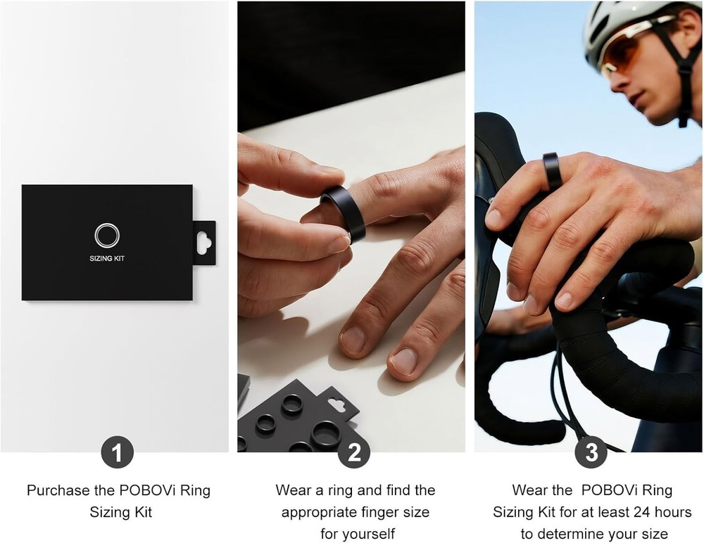 Essential Ring Sizing Kit - 8 Samples for Perfect Fit Before Smart Ring Purchase