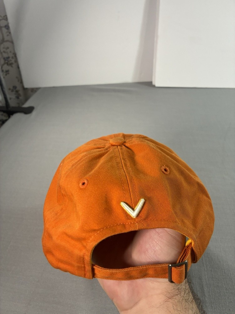 Callaway - Golf - Adjustable Strapback Orange Cap - Dad Hat
