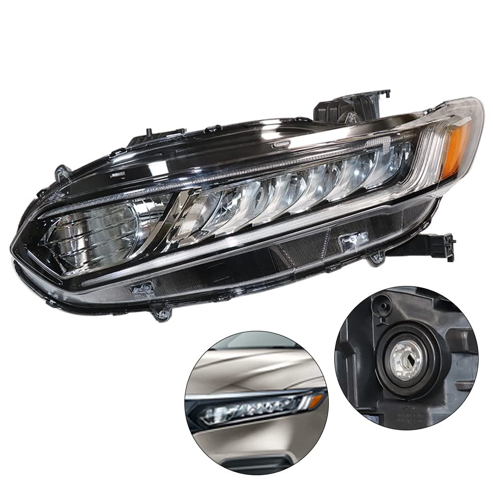 Headlight Assembly Replacement for 2018-2020 Accord Driver Left Halogen