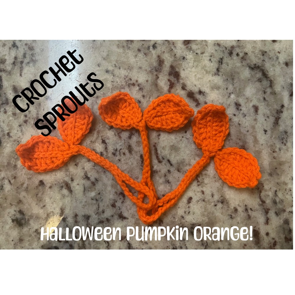 Crochet Sprout Leaf | Headphone Accessory | Bookmark | Cable Tie | Gift for Her