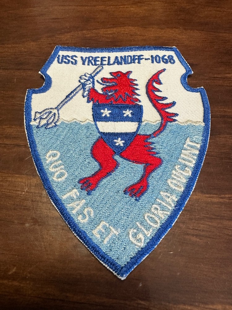 Vintage US Navy USS Vreeland FF-1068 Ship Patch
