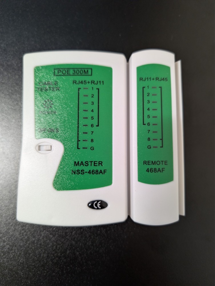 RJ45, RJ11, RJ12 Cable Tester