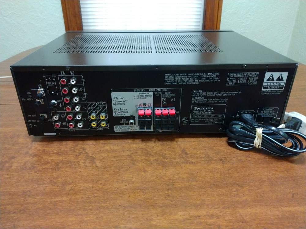 Technics SA-EX300 Stereo Receiver Tested And Working No Remote