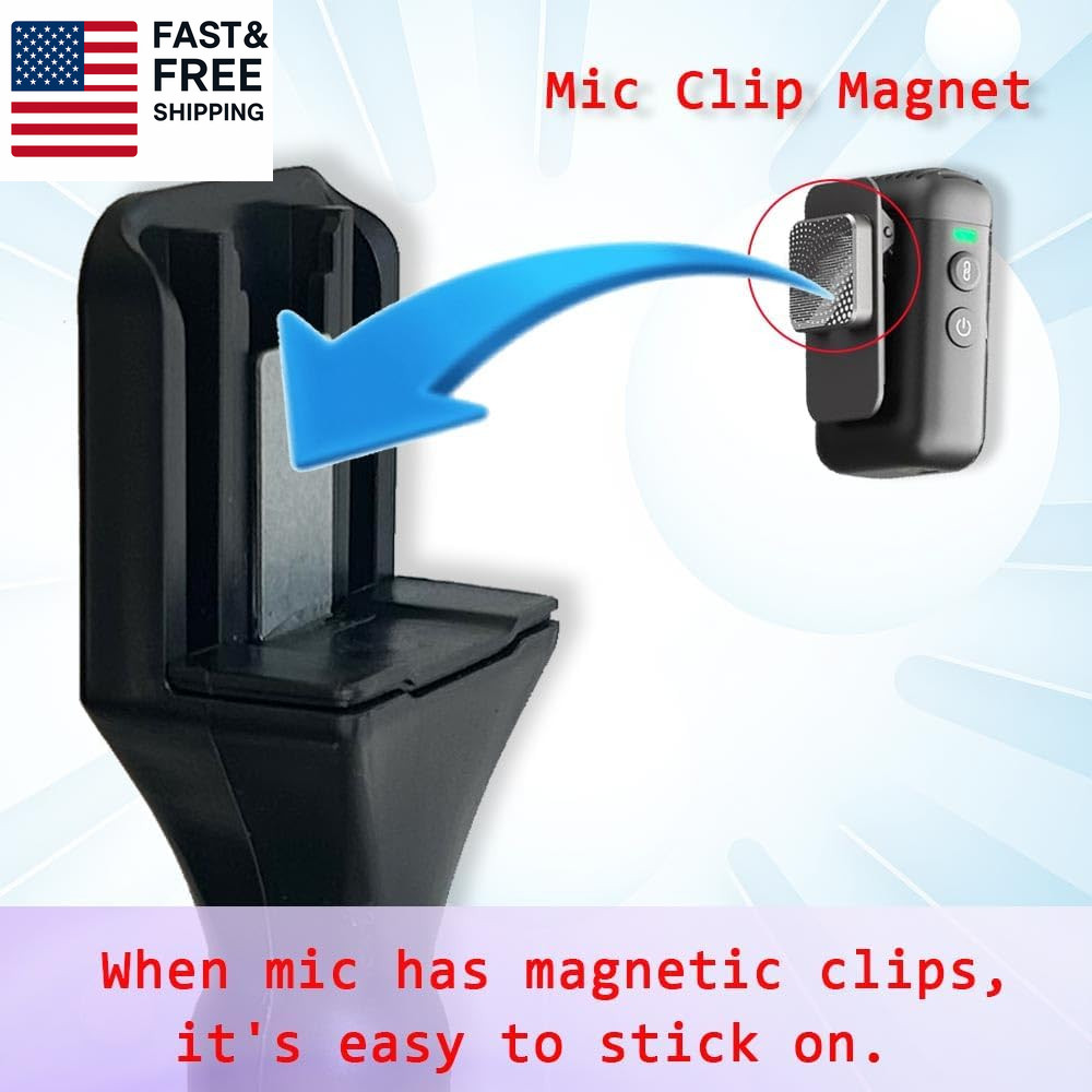 Mic Holder Adapter for Dji Mic 1/2 / Mini, Microphone Handle Handheld Compatible