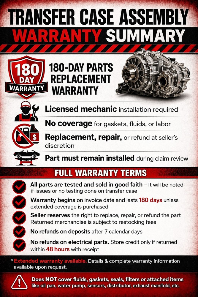 2020-23 Acadia Blazer XT5 2.0L Transfer Case Assembly Low miles