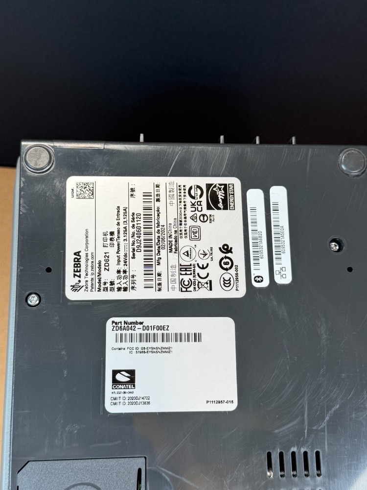 Zebra ZD621 Direct Thermal Label Printer USB LAN Bluetooth Serial Ships Fast!