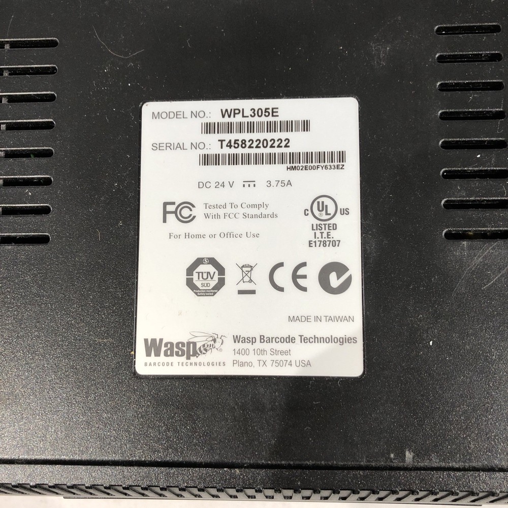 Wasp WPL305E Barcode Thermal Transfer POS USB Serial Parallel Label Printer