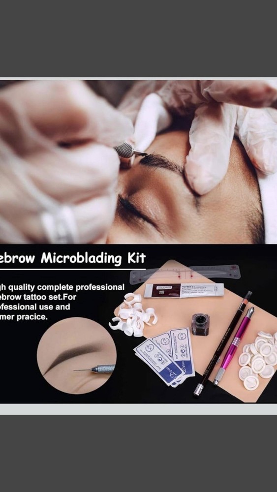 Eyebrow microblading set