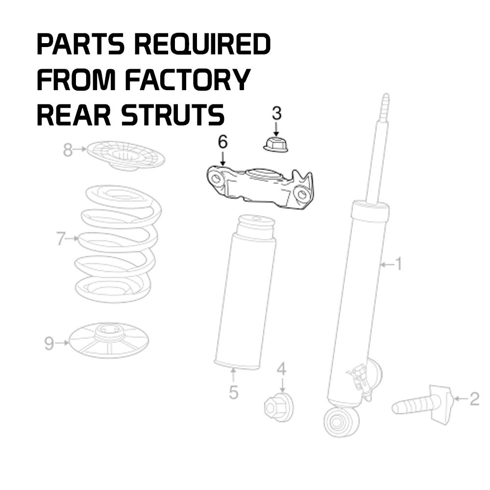 for IMPALA 14-20 HS2 Coilovers Lowering Kit Adjustable Damping Ride Height