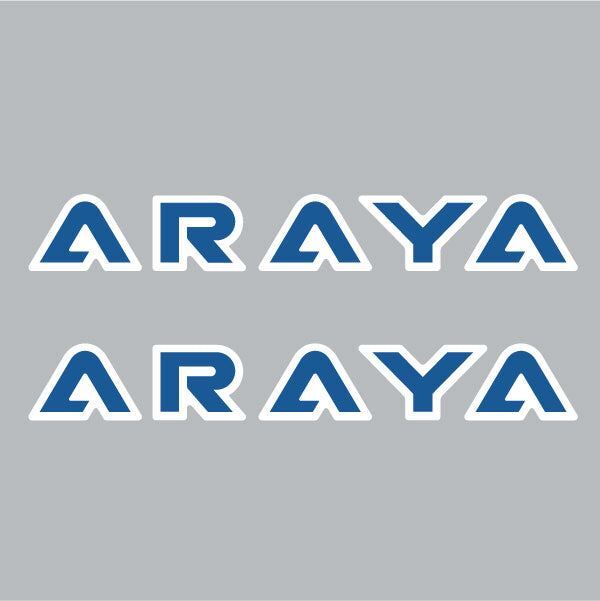 ARAYA - LETTERS -  rim decals