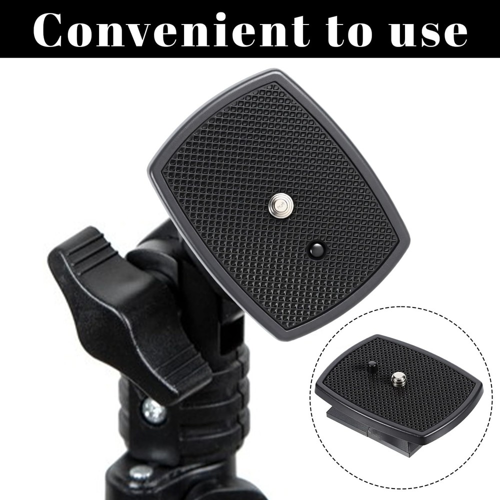 2 PCS Universal 43x43mm Quick Release Plate Set for Tripods, Camera Black
