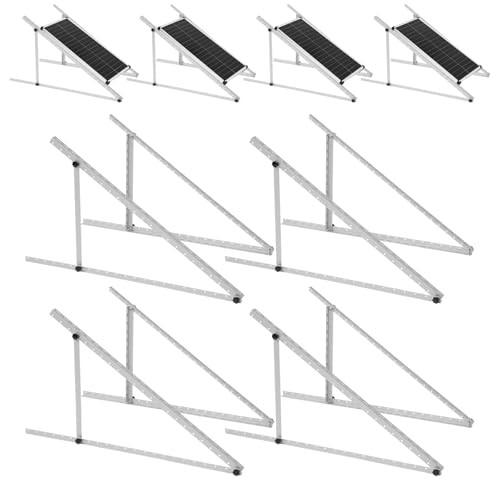 Inch 4Sets Solar Panel Mounting Brackets Kit 0-90 Adjustable 45 4 Sets Silver