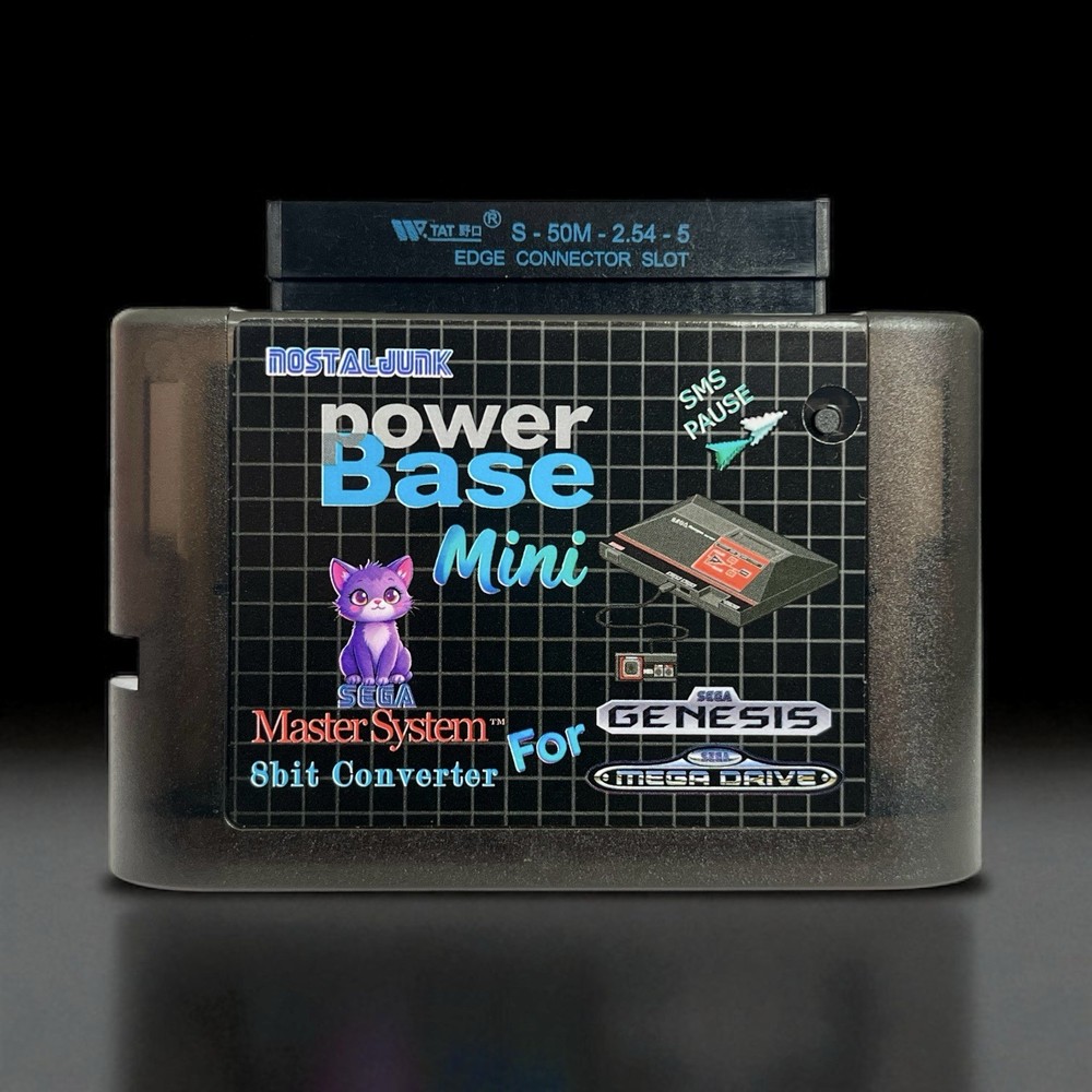 Sega Genesis (Mega Drive) to Master System Adapter Power Base Converter Mini