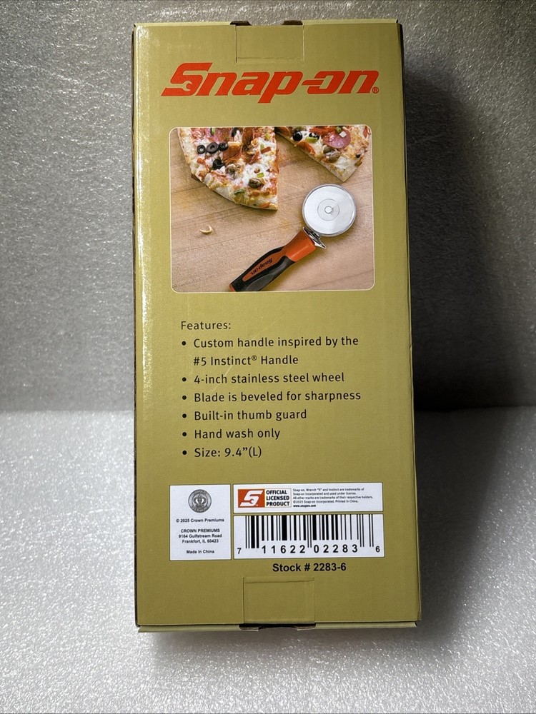 New Snap-on Tools Instinct Handle Inspired Pizza Cutter