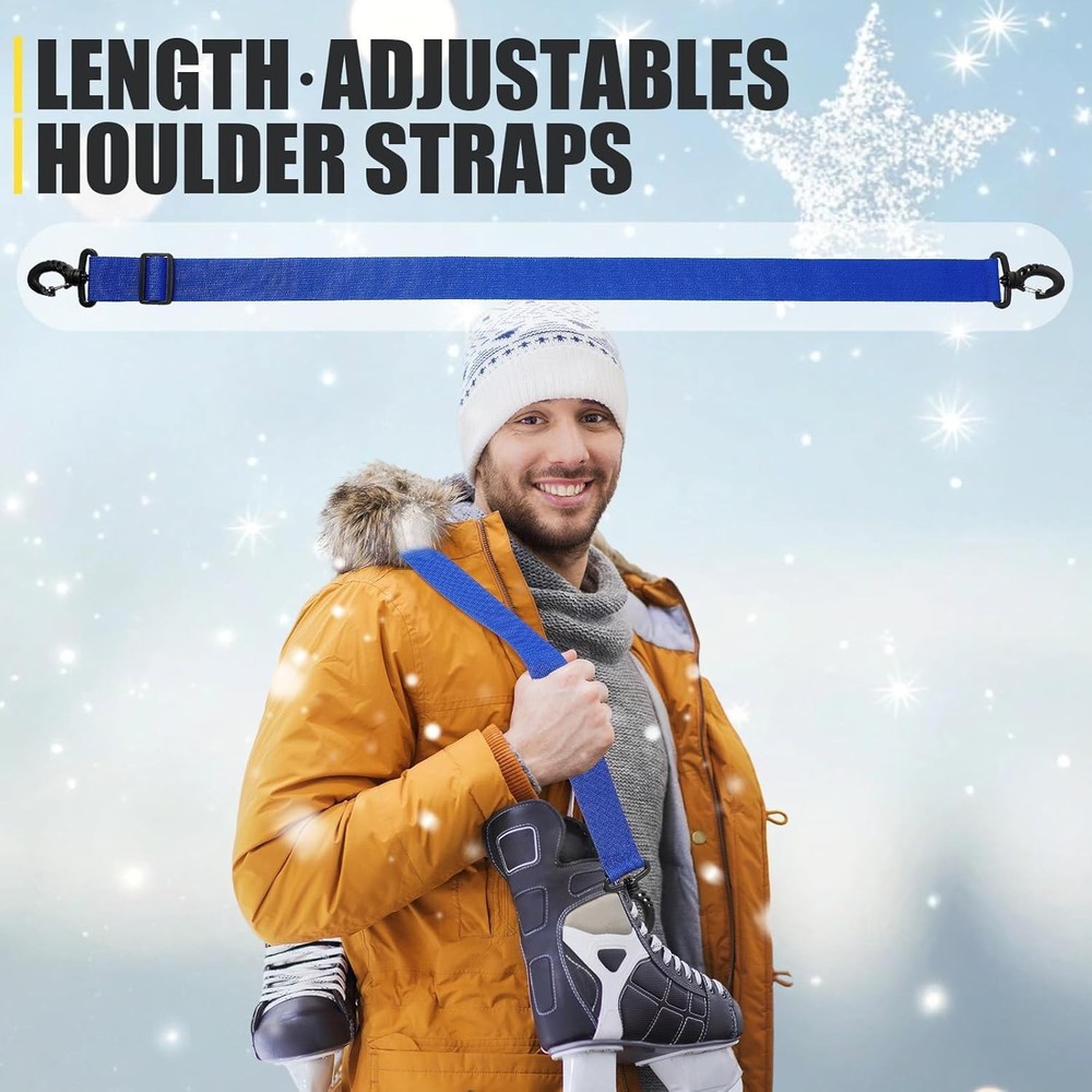 4 Pieces Ski Boot Carrier Straps Adjustable Snowboard Strap Shoulder Sling Leash