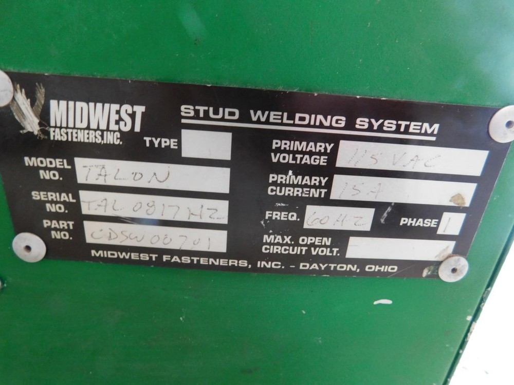 MIDWEST FASTENERS TALON STUD WELDER