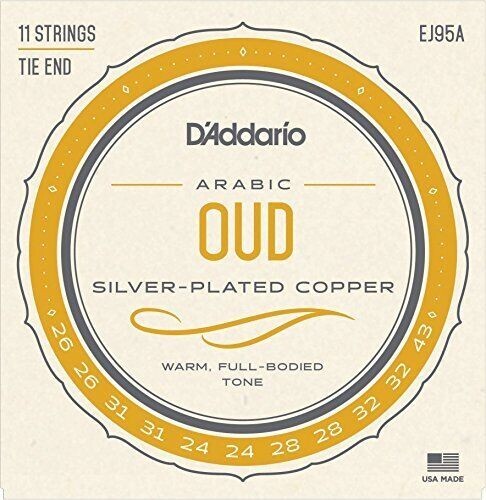 EJ95A D'Addario Arabic Oud Strings Silver Plated Copper