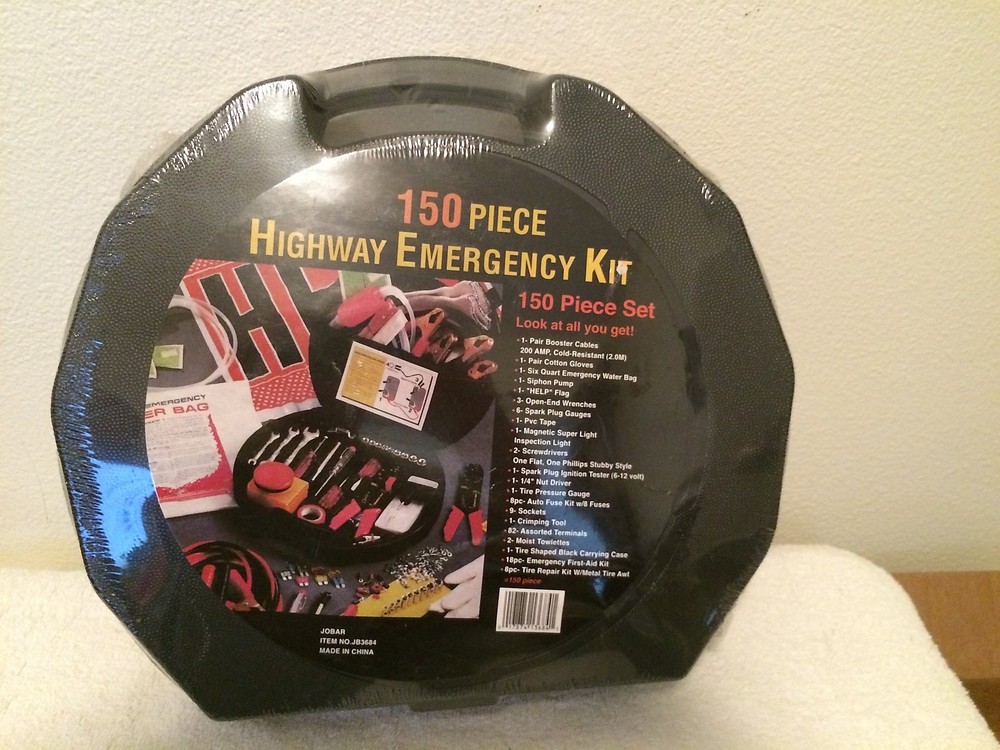 NIB 150 PIECE HIGHWAY EMERGENCY KIT