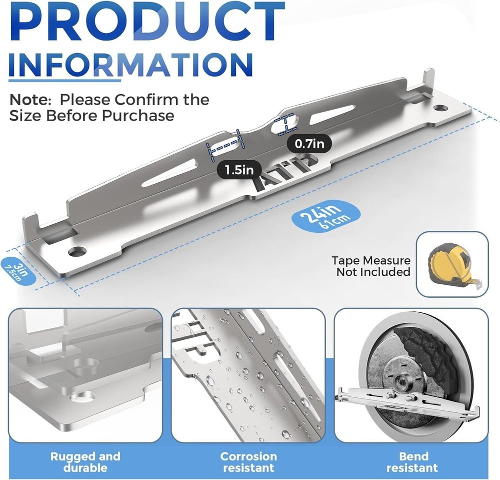 2 Pcs Wheel Toe Alignment Tool Plate, Provides Accurate Wheel Alignment Silver