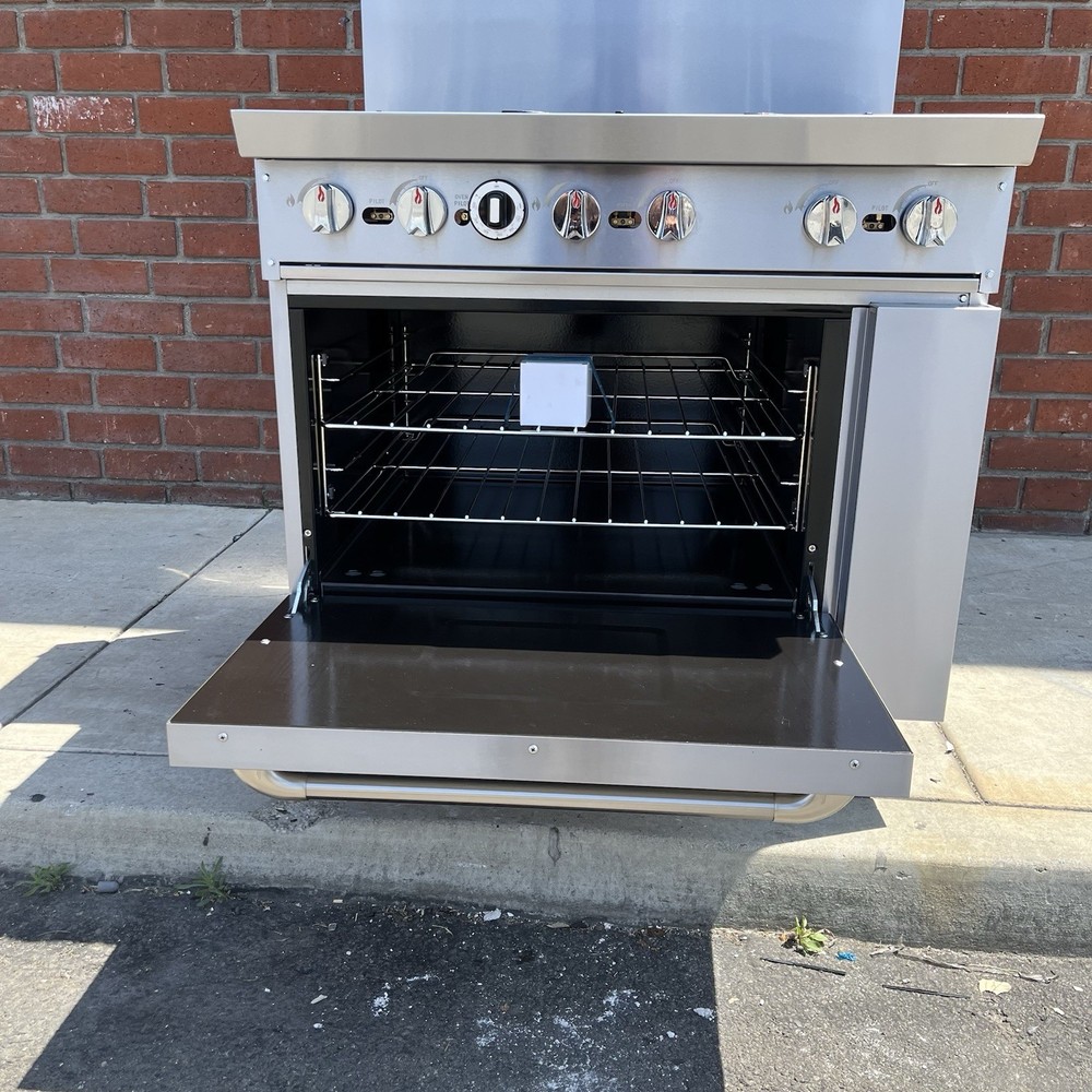 DCR36-6B 36″ Gas Range with Six (6) Open Burners