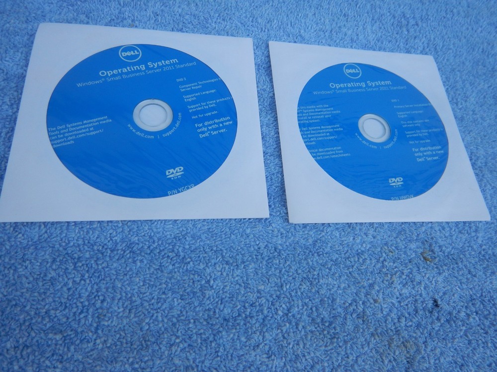 Dell Windows 2011 Operating System DVD 3 Discs Small Business Server Standard