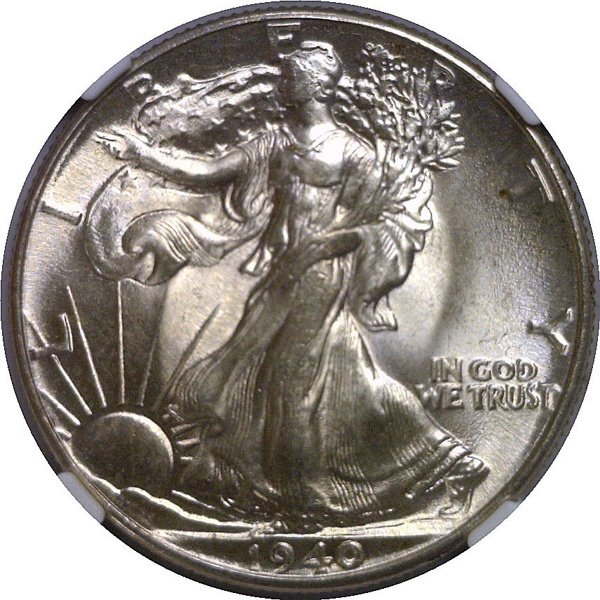 1940 Walking Liberty Half Dollar NGC MS-66