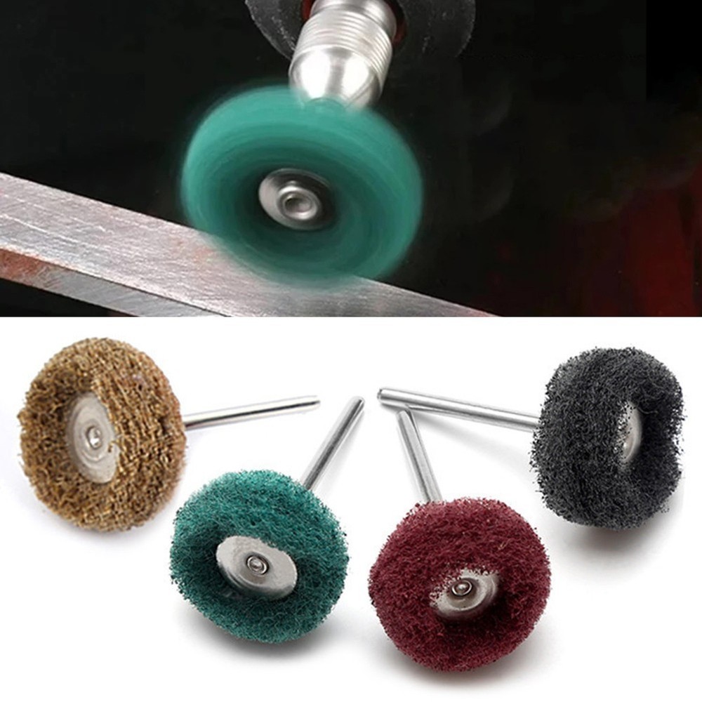 Effective Rust Deburring and Polishing with 4pcs Set Nylon Buffing Brush