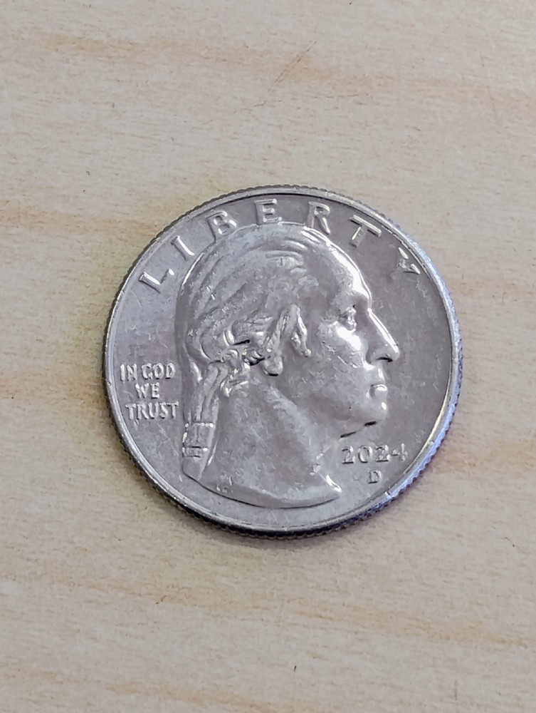 2024-D Hope Dr. Murray Washington 25cent Quarter Errors IN COD We Trust, P Error
