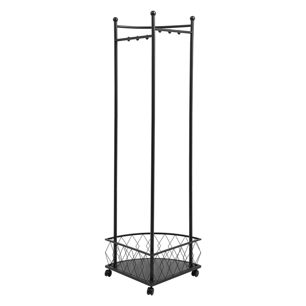 Corner Clothes Rack, Coat Storage Rack, Floor Standing Clothes Rack